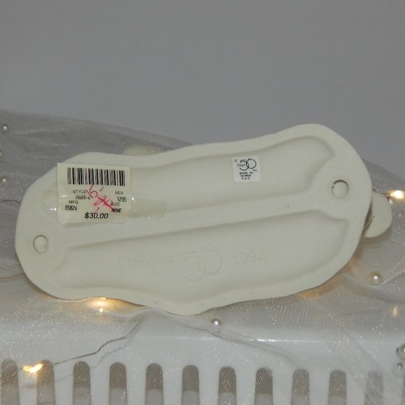 1994 Dept 56 Springtime Stories Snowbunnies I'll Paint The Top Figurine In Box - Picture 7 of 7